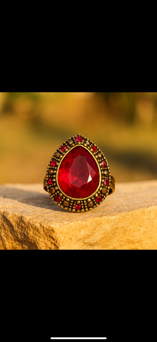 Wine red ring