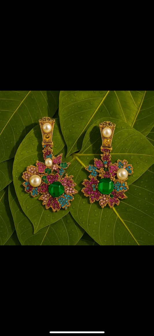 Zarina petal earrings
