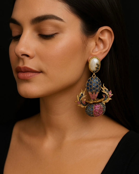 Crimson earrings